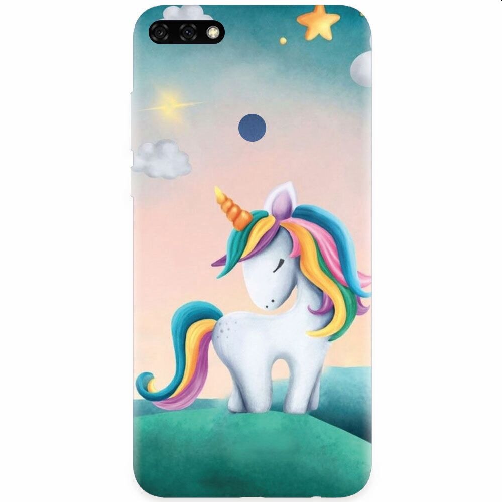 Husa silicon pentru Honor 7C, Ponny Star