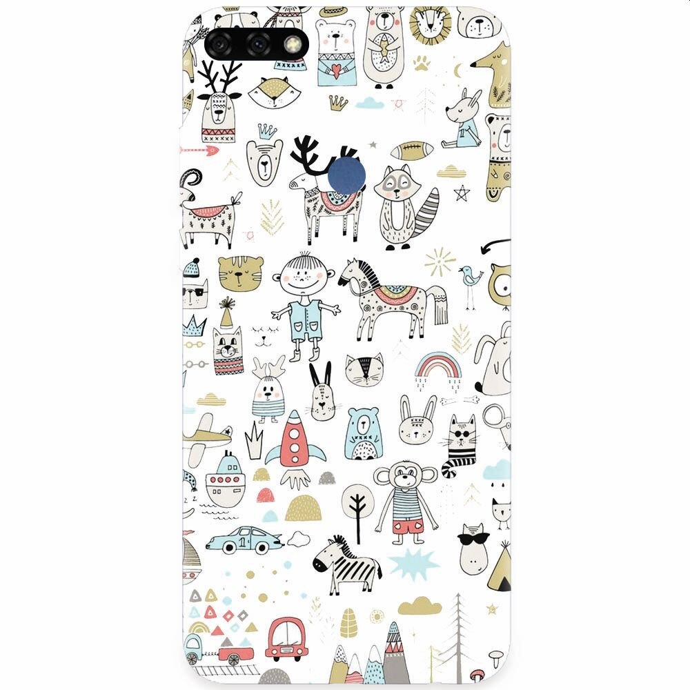 Husa silicon pentru Honor 7C, Toys