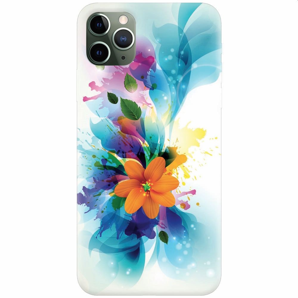 Husa silicon pentru Apple Iphone 11 Pro Max, Flower 011