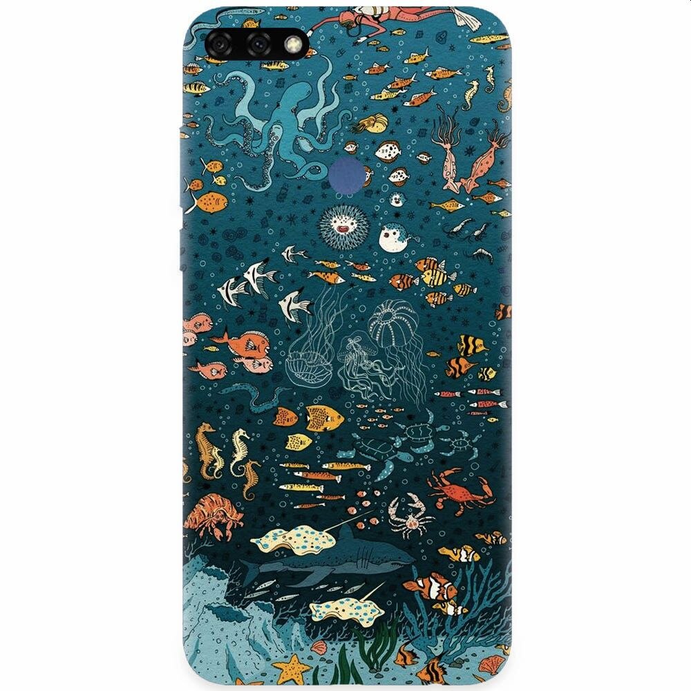 Husa silicon pentru Honor 7C, Under The Sea