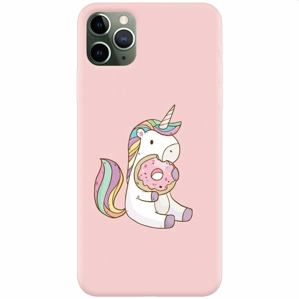 Husa silicon pentru Apple Iphone 11 Pro, Unicorn Donuts