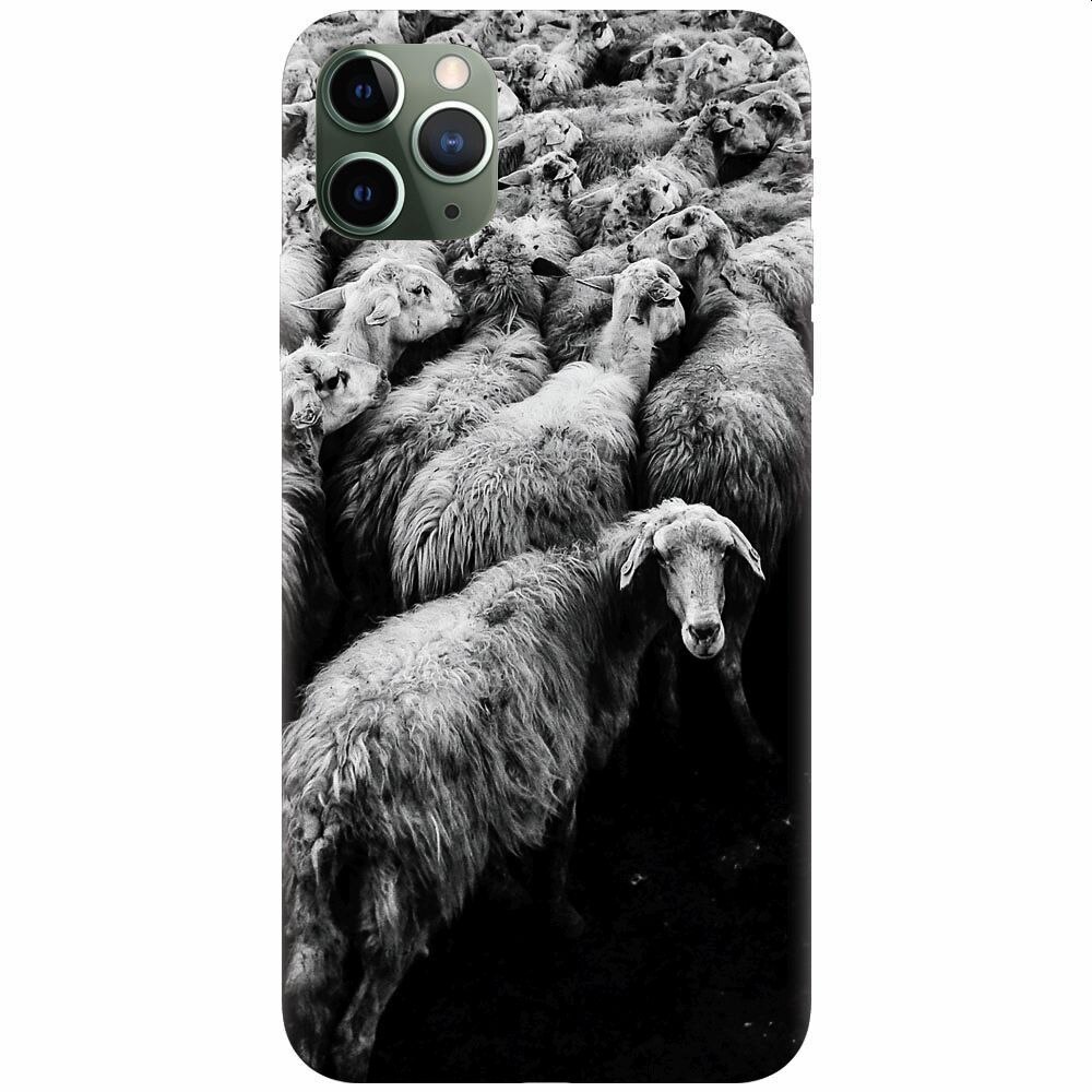Husa silicon pentru Apple Iphone 11 Pro, Sheep