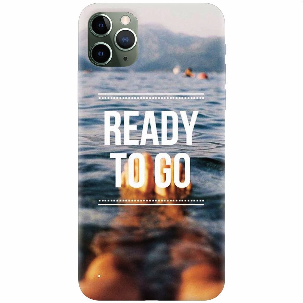 Husa silicon pentru Apple Iphone 11 Pro Max, Ready To Go Swimming