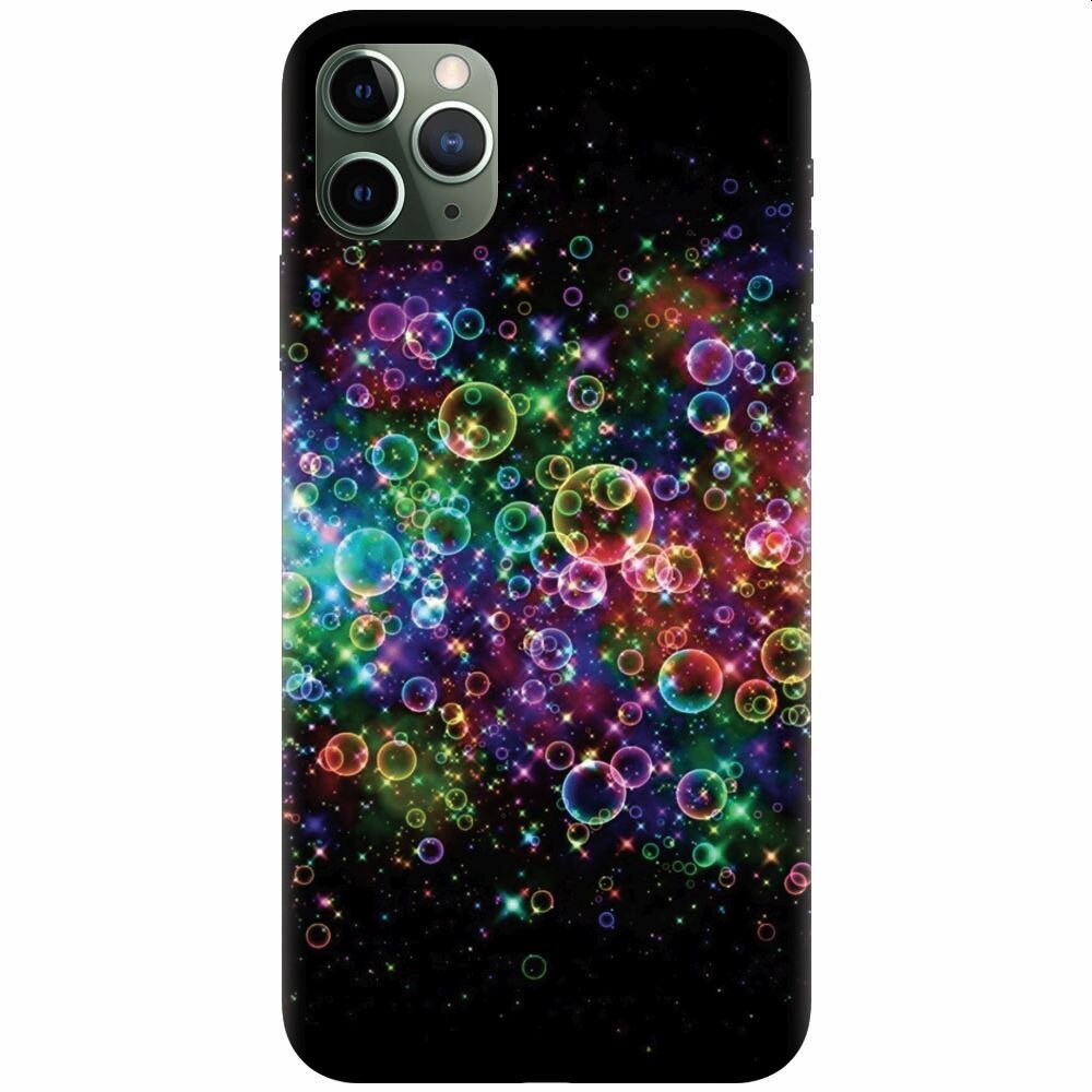 Husa silicon pentru Apple Iphone 11 Pro Max, Rainbow Colored Soap Bubbles