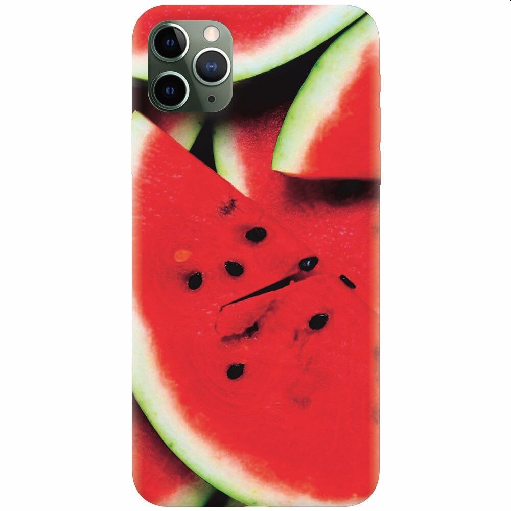 Husa silicon pentru Apple Iphone 11 Pro Max, S Of Watermelon Slice