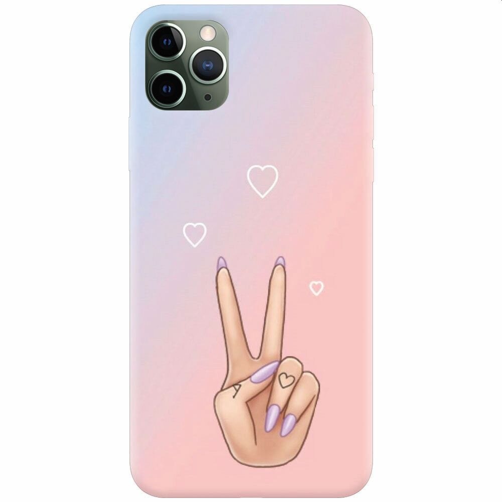 Husa silicon pentru Apple Iphone 11 Pro, Victory Love