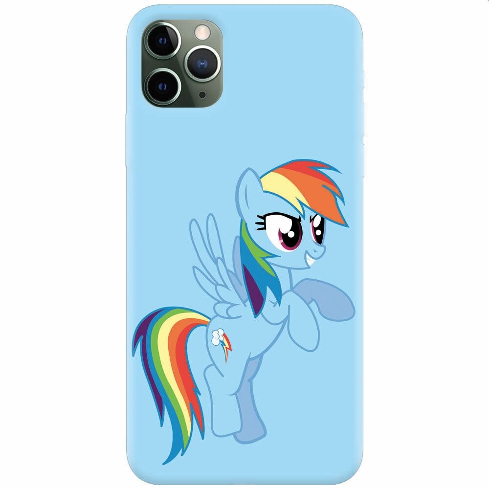Husa silicon pentru Apple Iphone 11 Pro, Rainbow Dash