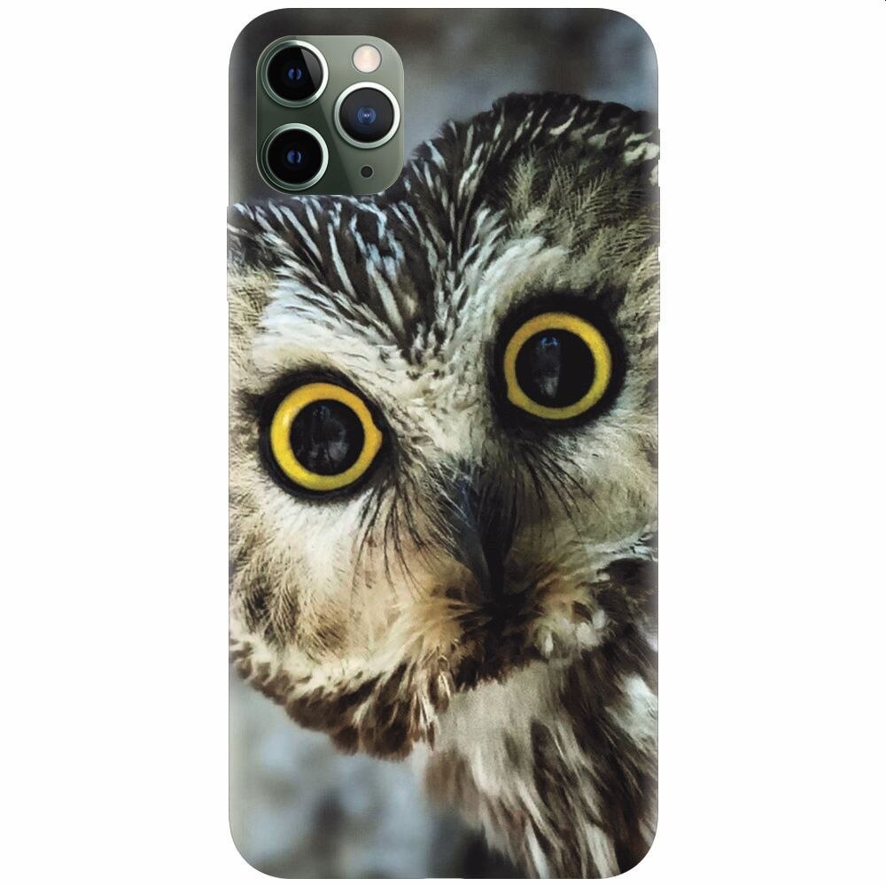 Husa silicon pentru Apple Iphone 11 Pro, Owl