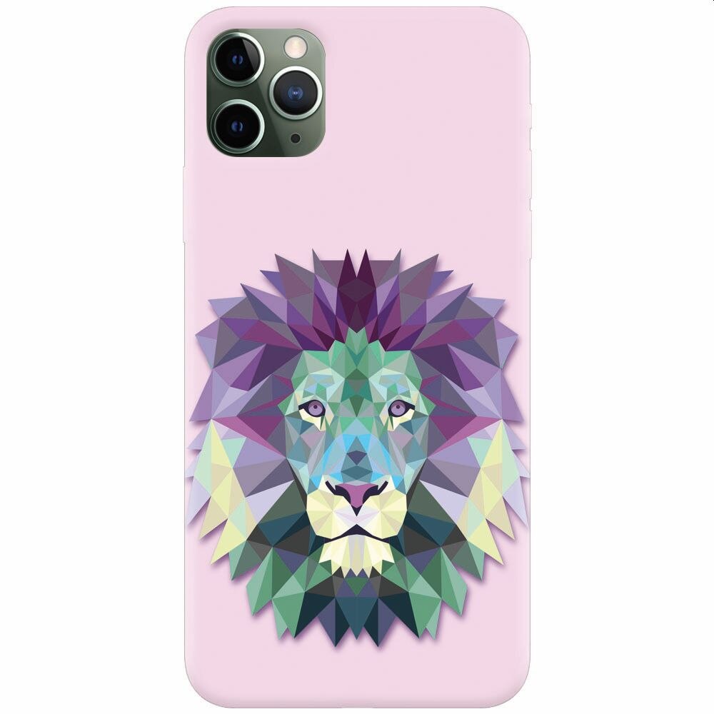 Husa silicon pentru Apple Iphone 11 Pro Max, Polygon Lion