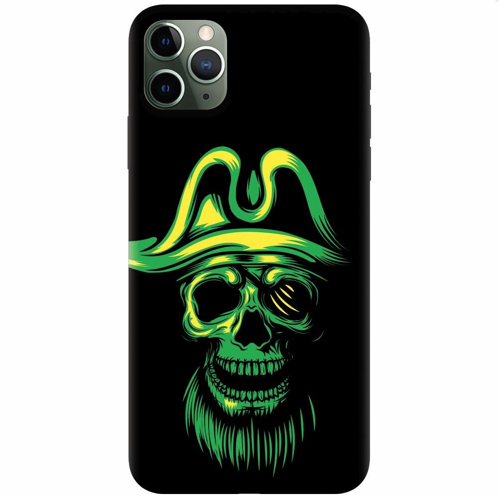 Husa silicon pentru Apple Iphone 11 Pro Max, Pirate Skull