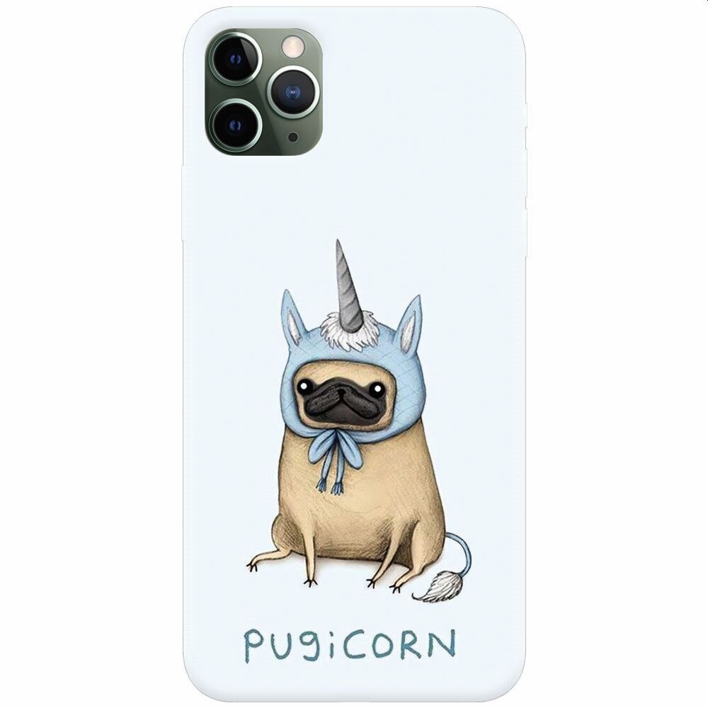 Husa silicon pentru Apple Iphone 11 Pro Max, Pugicorn