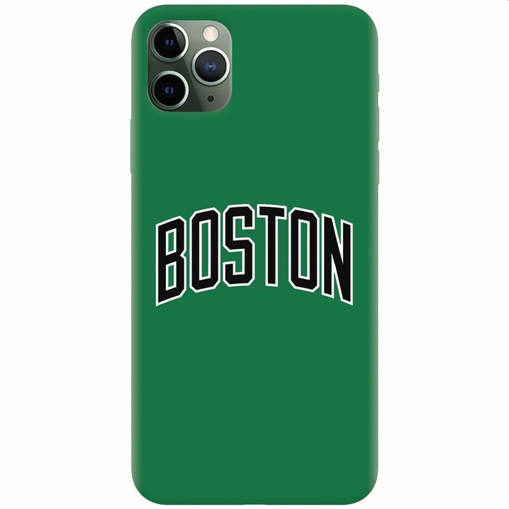 Husa silicon pentru Apple Iphone 11 Pro Max, NBA Boston Celtics