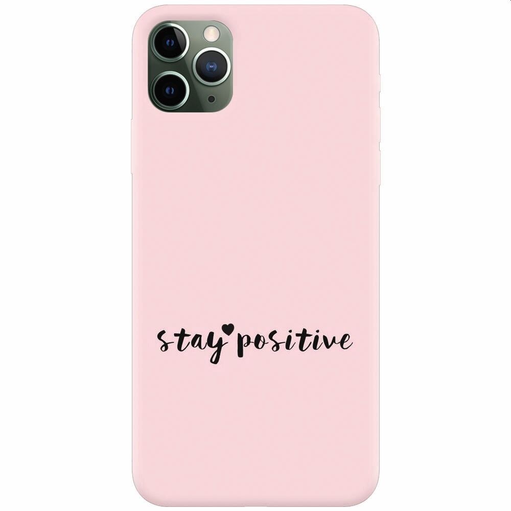 Husa silicon pentru Apple Iphone 11 Pro, Stay Positive