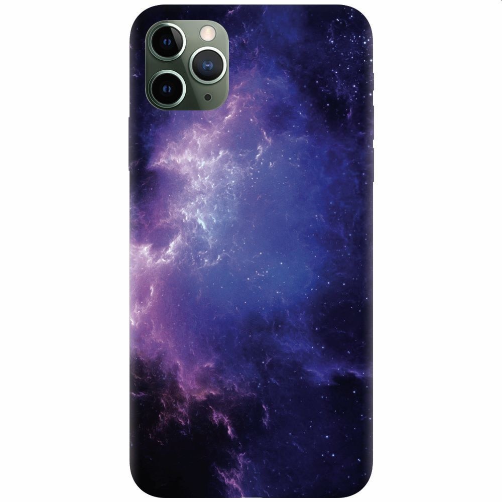 Husa silicon pentru Apple Iphone 11 Pro, Purple Space Nebula