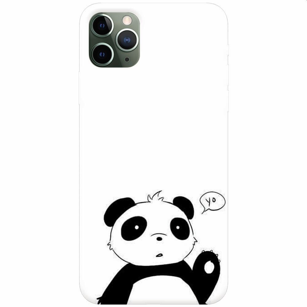 Husa silicon pentru Apple Iphone 11 Pro Max, Panda Cellphone