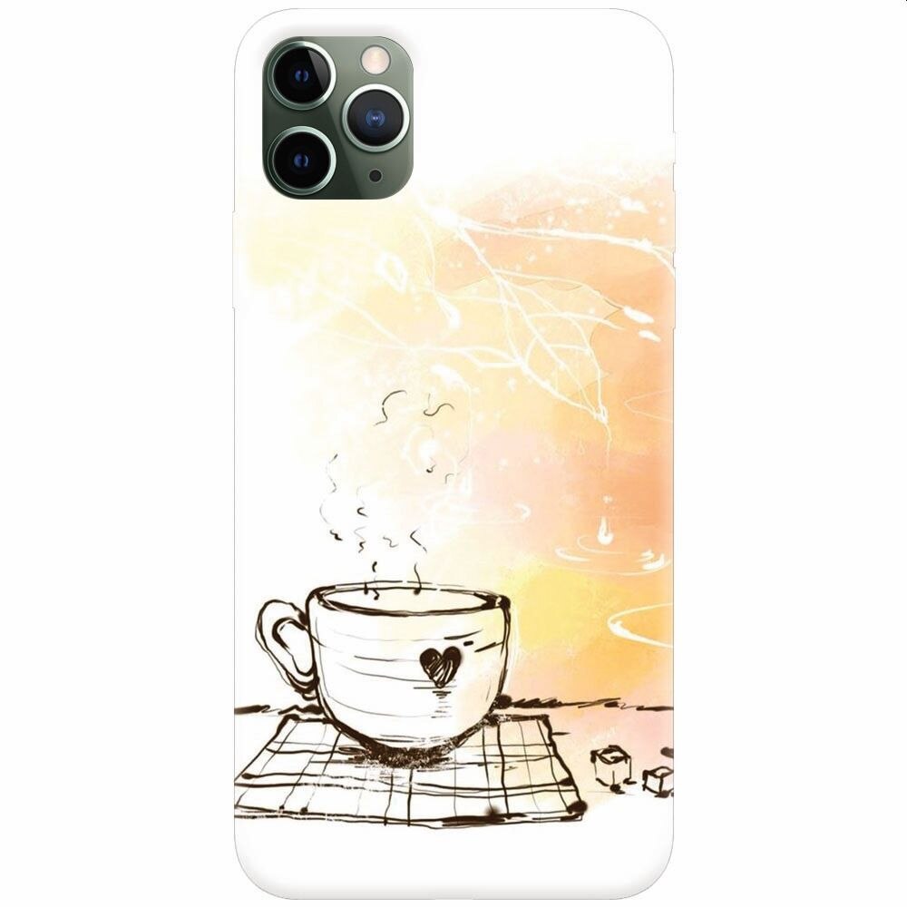 Husa silicon pentru Apple Iphone 11 Pro, Coffe Love