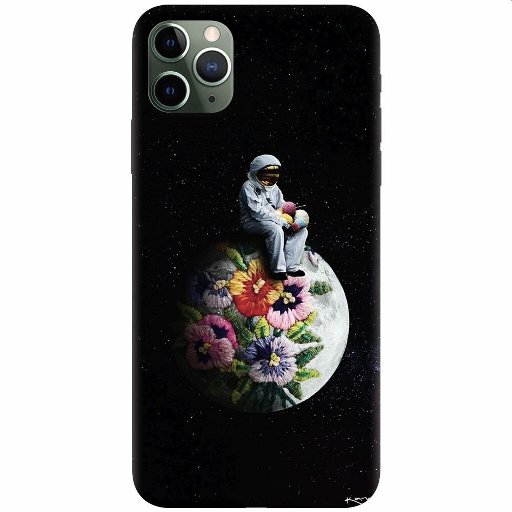 Husa silicon pentru Apple Iphone 11 Pro, Astronaut