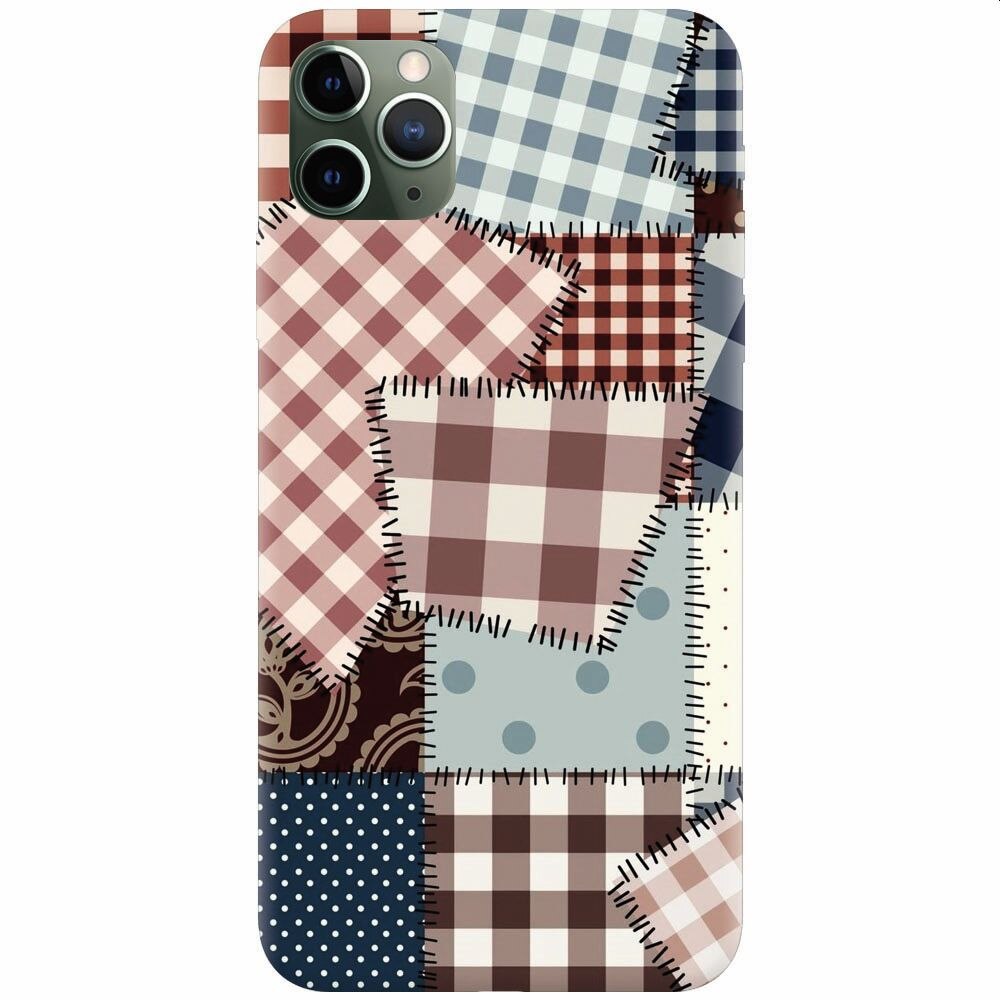 Husa silicon pentru Apple Iphone 11 Pro Max, Patchwork Vector