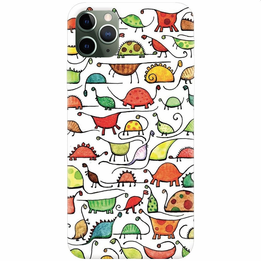 Husa silicon pentru Apple Iphone 11 Pro, Dino