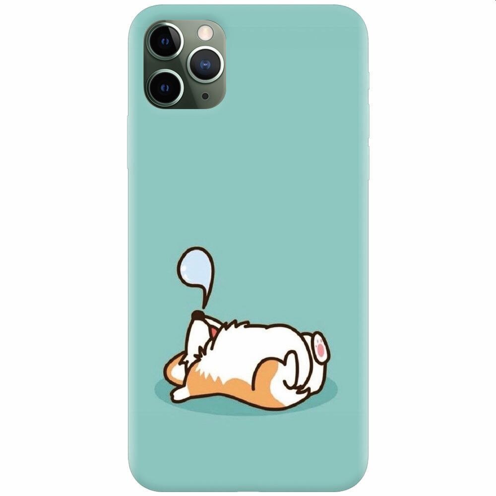 Husa silicon pentru Apple Iphone 11 Pro Max, Cute Corgi