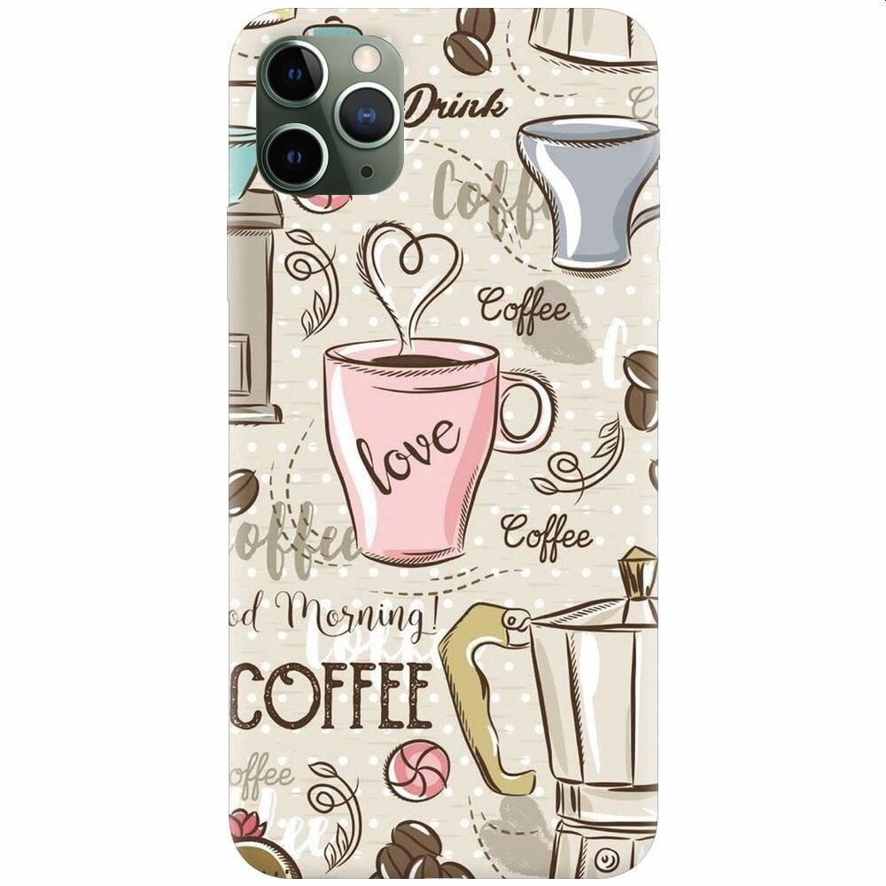 Husa silicon pentru Apple Iphone 11 Pro, Coffe And Donuts