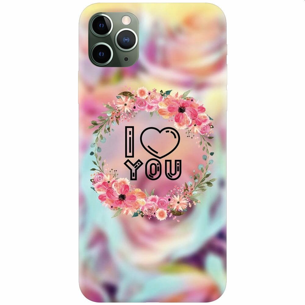 Husa silicon pentru Apple Iphone 11 Pro, I Love You