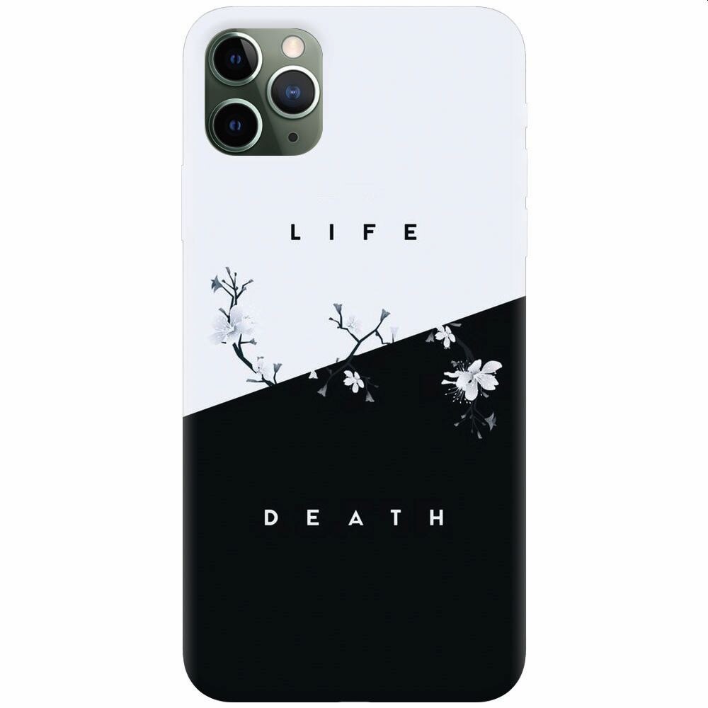 Husa silicon pentru Apple Iphone 11 Pro Max, Life Vs Death