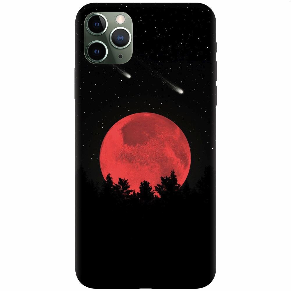 Husa silicon pentru Apple Iphone 11 Pro, Blood Moon