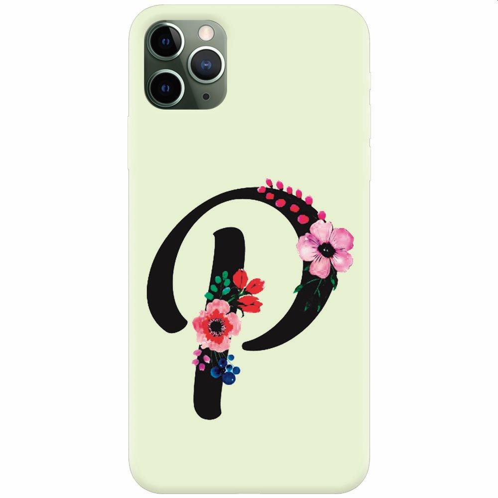 Husa silicon pentru Apple Iphone 11 Pro Max, Litera P