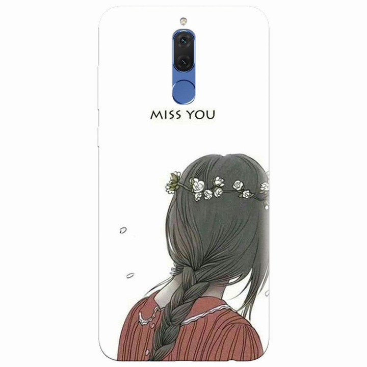 Husa din silicon compatibila cu Huawei Mate 10 Lite, Miss You