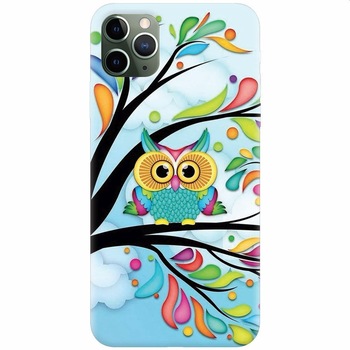 Husa silicon pentru Apple Iphone 11 Pro Max, Owl 101 Husa silicon pentru Apple Iphone 11 Pro Max, Owl 101