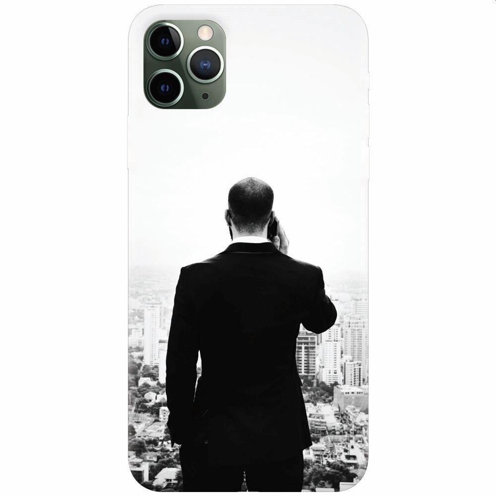 Husa silicon pentru Apple Iphone 11 Pro, Man In Suit