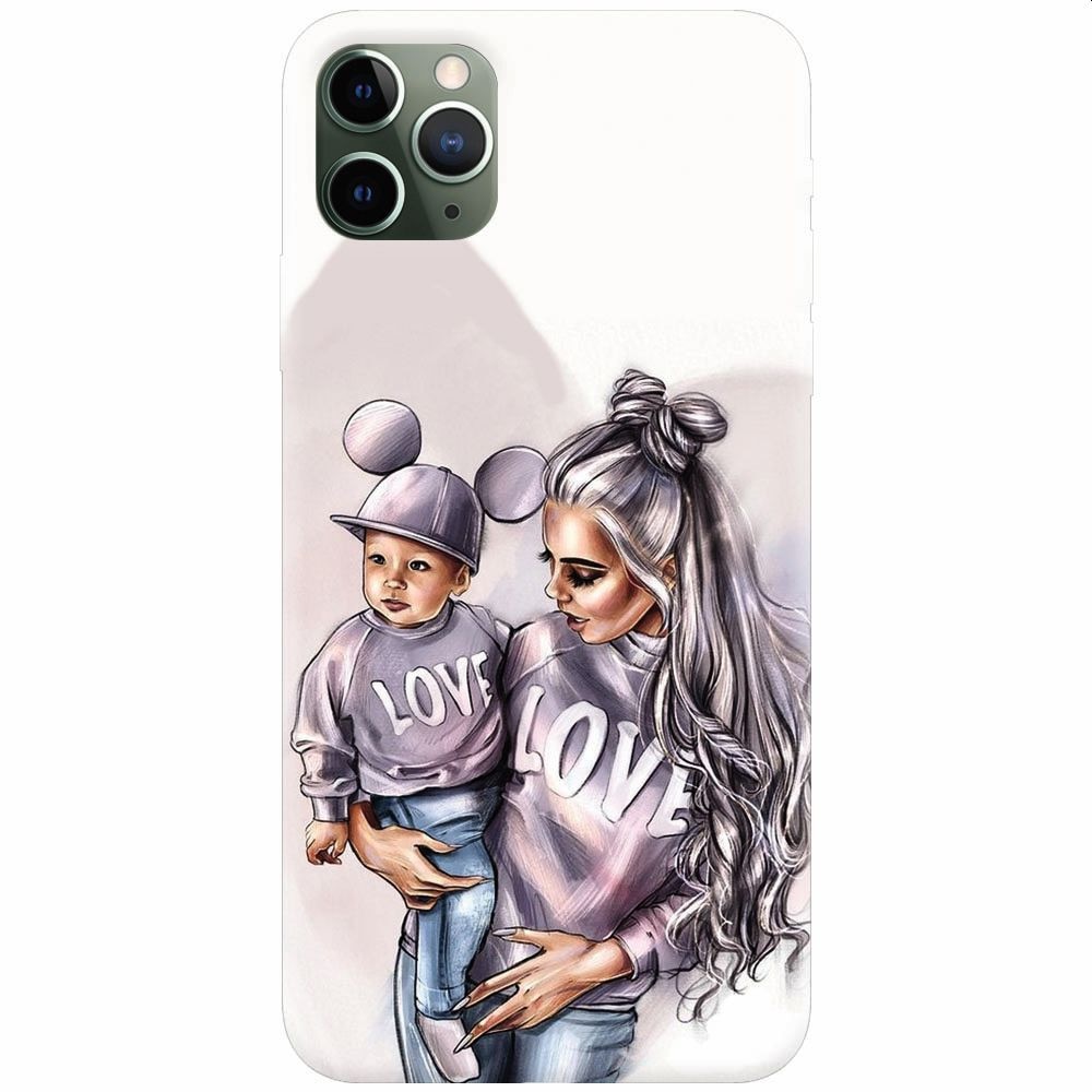 Husa silicon pentru Apple Iphone 11 Pro, Mommy Love
