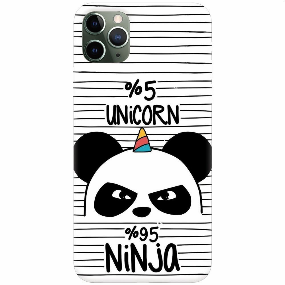 Husa silicon pentru Apple Iphone 11 Pro, Unicorn Ninja