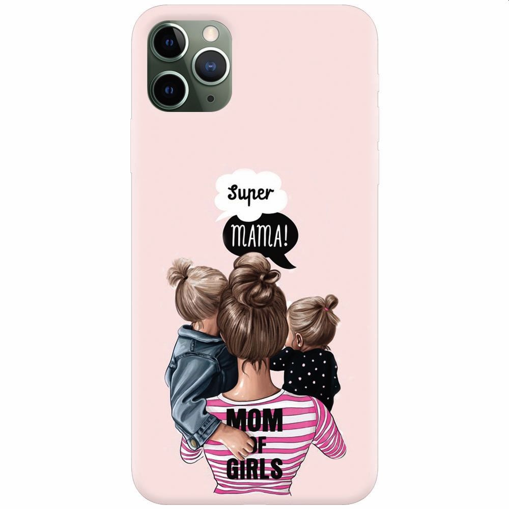 Husa silicon pentru Apple Iphone 11 Pro, Mom Of Girls