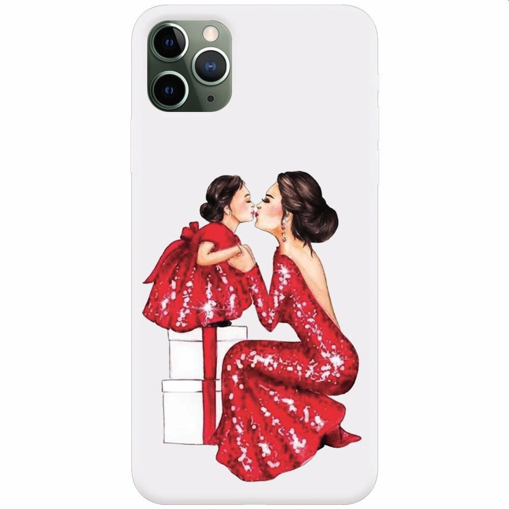 Husa silicon pentru Apple Iphone 11 Pro, Double Red Dress
