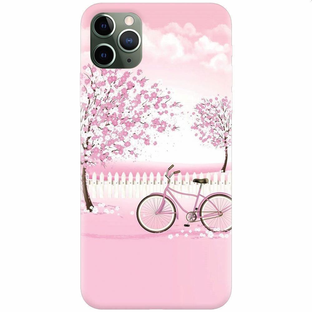 Husa silicon pentru Apple Iphone 11 Pro, Pink Spring