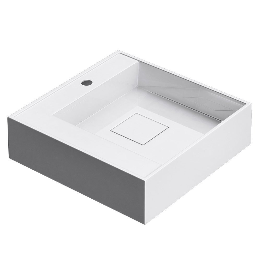 Lavoar EGO21R, compozit marmura, 50x50 cm, montaj pe blat sau suspendat