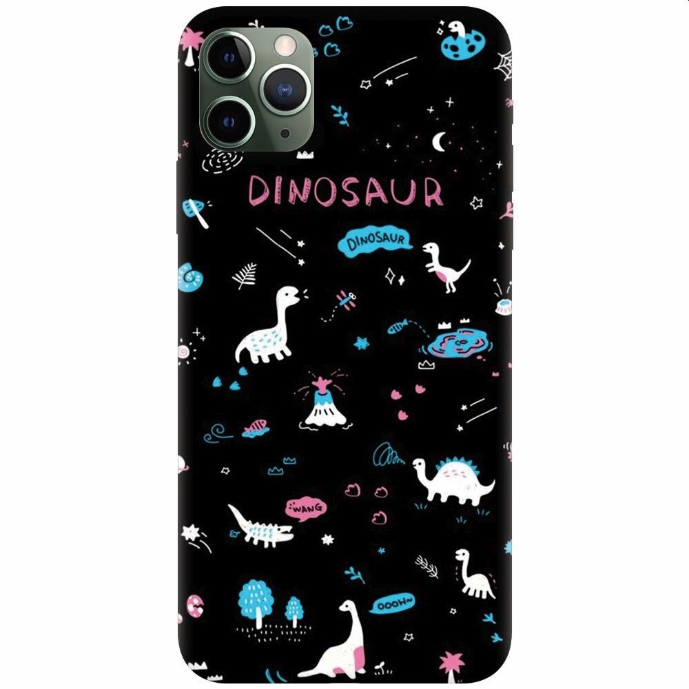 Husa silicon pentru Apple Iphone 11 Pro Max, Dinosaur