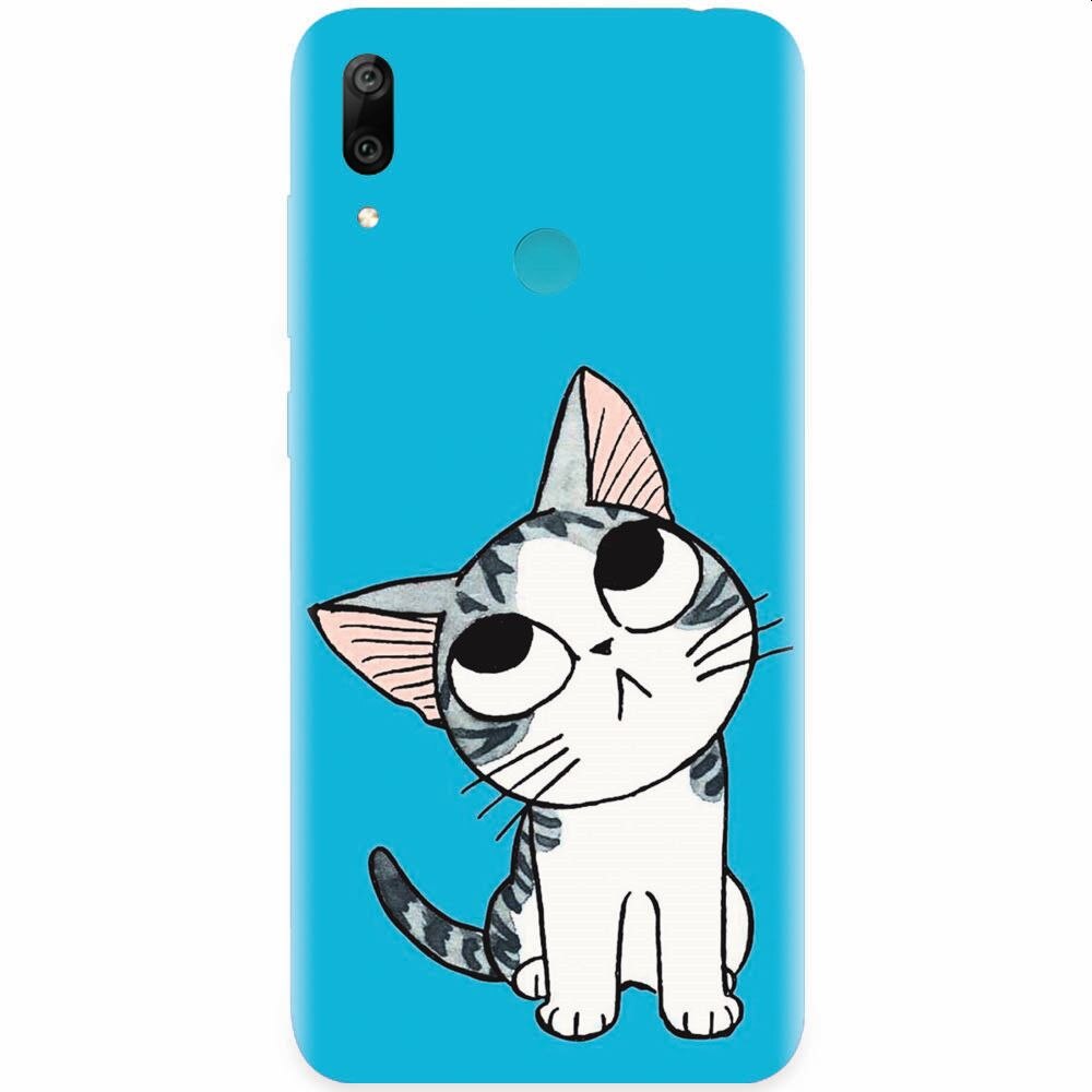 Husa silicon pentru Huawei Y7 Prime 2019, Cat Lovely Cartoon