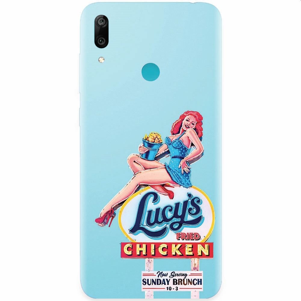 Husa silicon pentru Honor Play, American Vintage Restaurant Sign