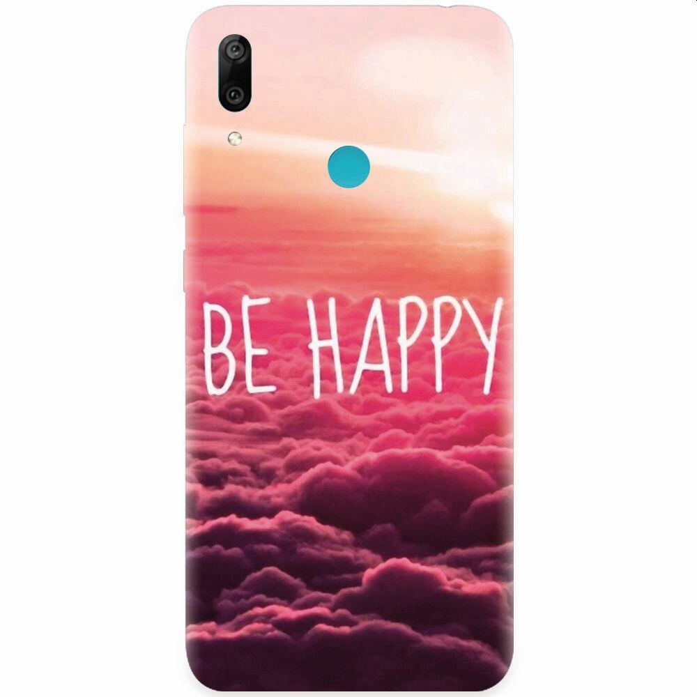 Husa silicon pentru Honor Play, Be Happy Puffy Clouds