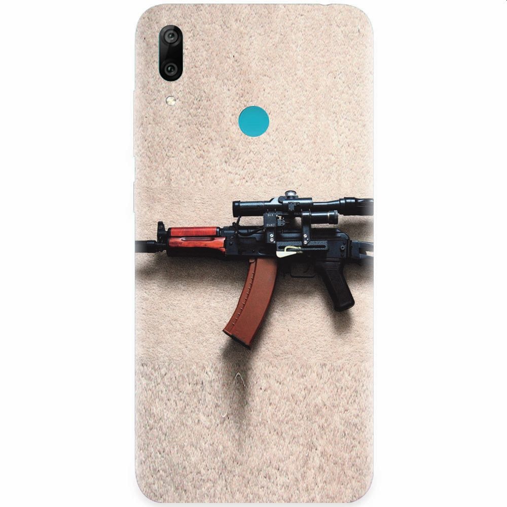 Husa silicon pentru Honor Play, AK Kalashnikov Gun Of Military