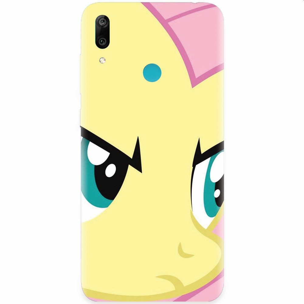 Husa silicon pentru Huawei Y7 Prime 2019, Close Up Fluttershy My Little Pony Friendship Is Magic