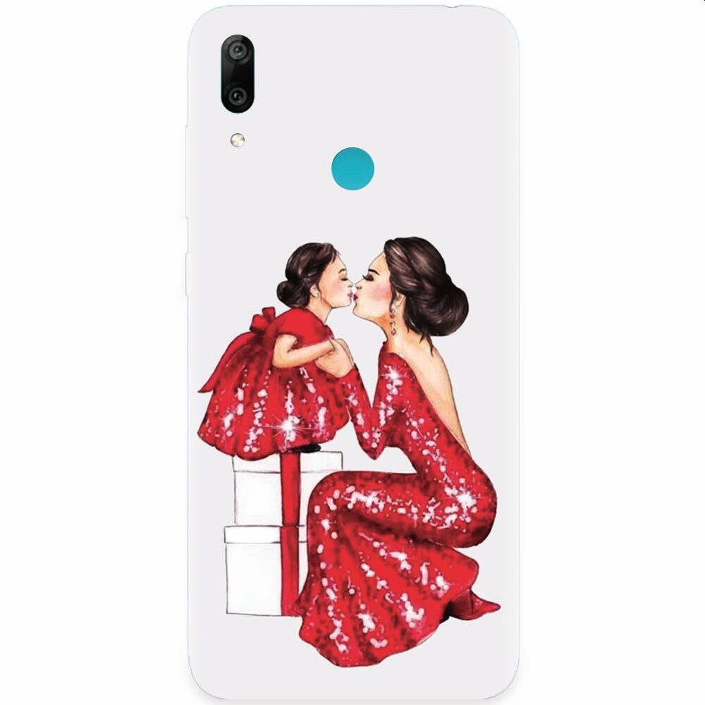 Husa silicon pentru Honor Play, Double Red Dress