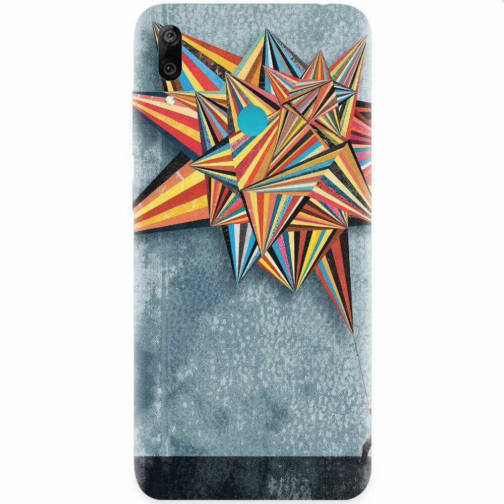 Husa silicon pentru Honor Play, Abstract Colorful Balloon Triangles