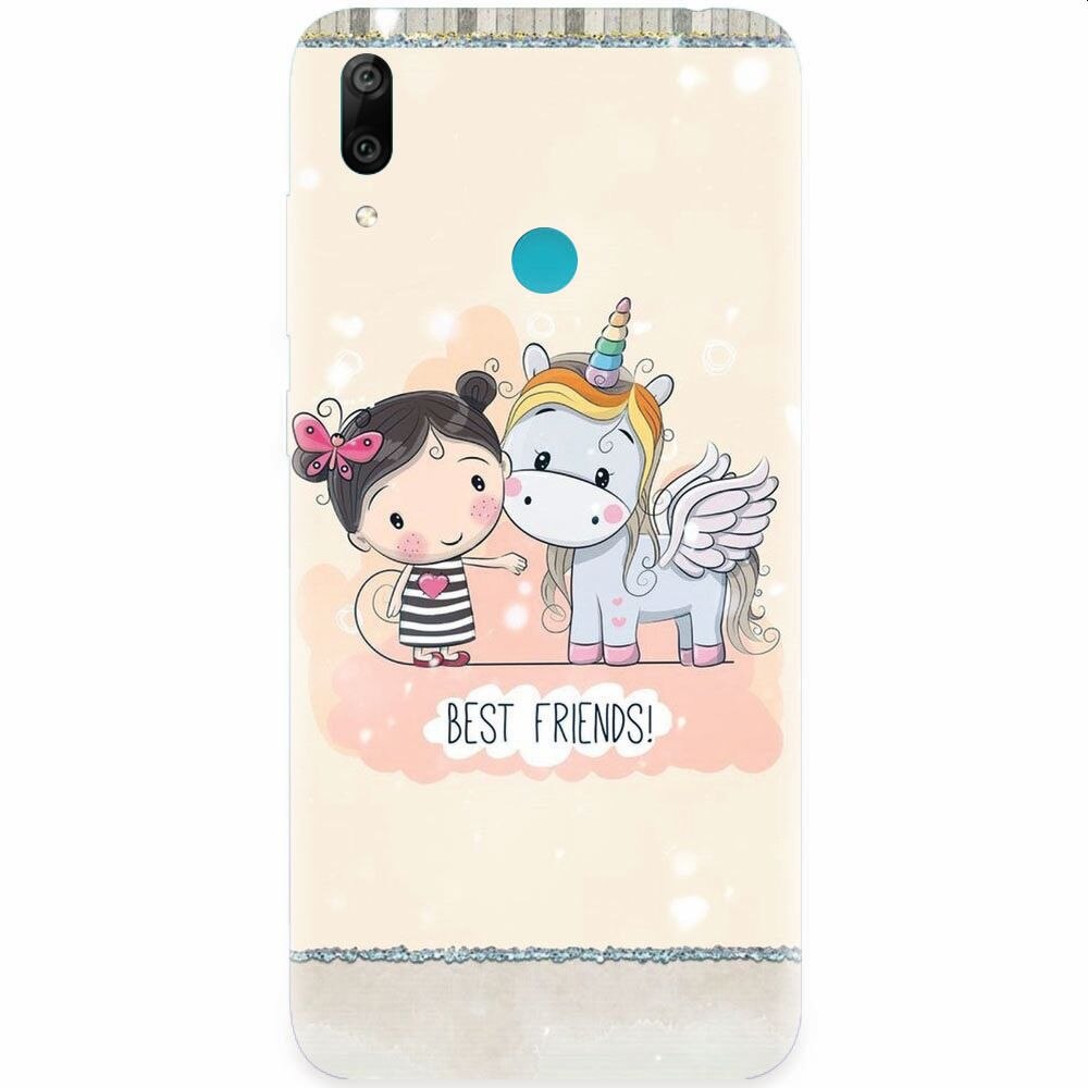 Husa silicon pentru Honor Play, Best Friends