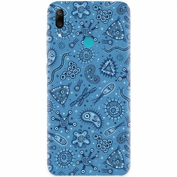 Husa silicon pentru Huawei Y7 2019, Bacteria Husa silicon pentru Huawei Y7 2019, Bacteria