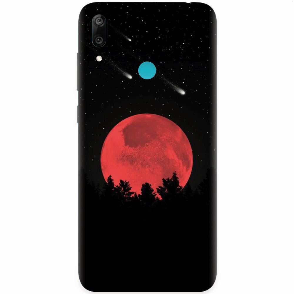 Husa silicon pentru Huawei Y7 2019, Blood Moon