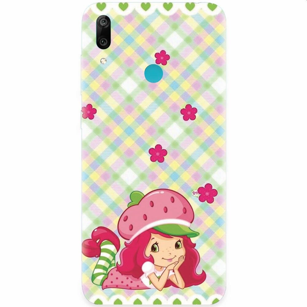 Husa silicon pentru Honor Play, Strawberry Girl